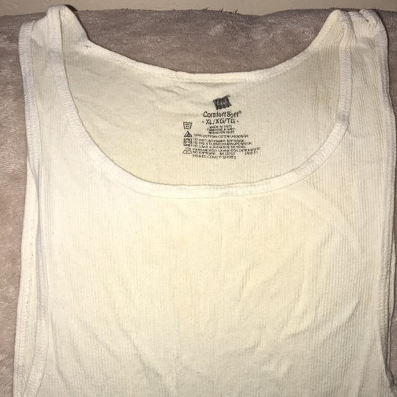 Hanes comfort soft XL white tank tops bundle of two 💕 - Picture 3 of 4